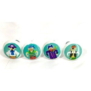 Pirate Ceramic Knobs (Set of 4)